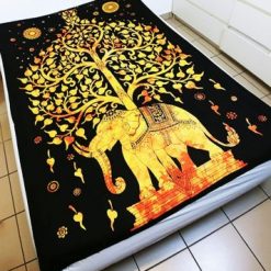 tenture murale elephant arbre de vie