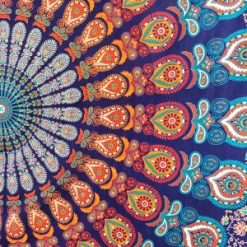 Tenture murale mandala psychedelique pour le yoga
