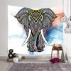 Tenture murale ethnique elephant mandala