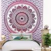 Tenture Murale Mandala Zen Rouge