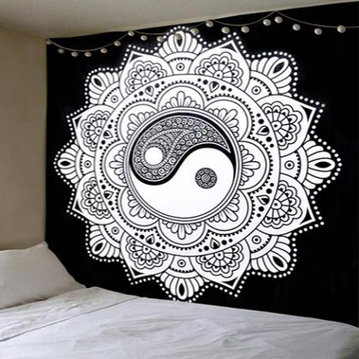 tenture murale zen mandala yin yang