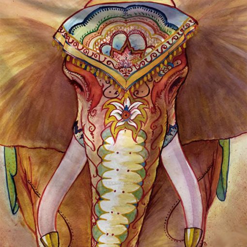 tenture murale elephant hippie
