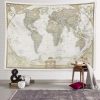 tenture murale carte du monde globe